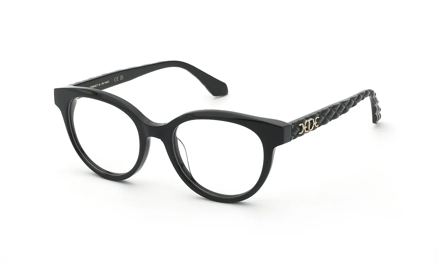 Twinset VTW119 700 Montature da vista Acetato Nero Pantos - immagine 1