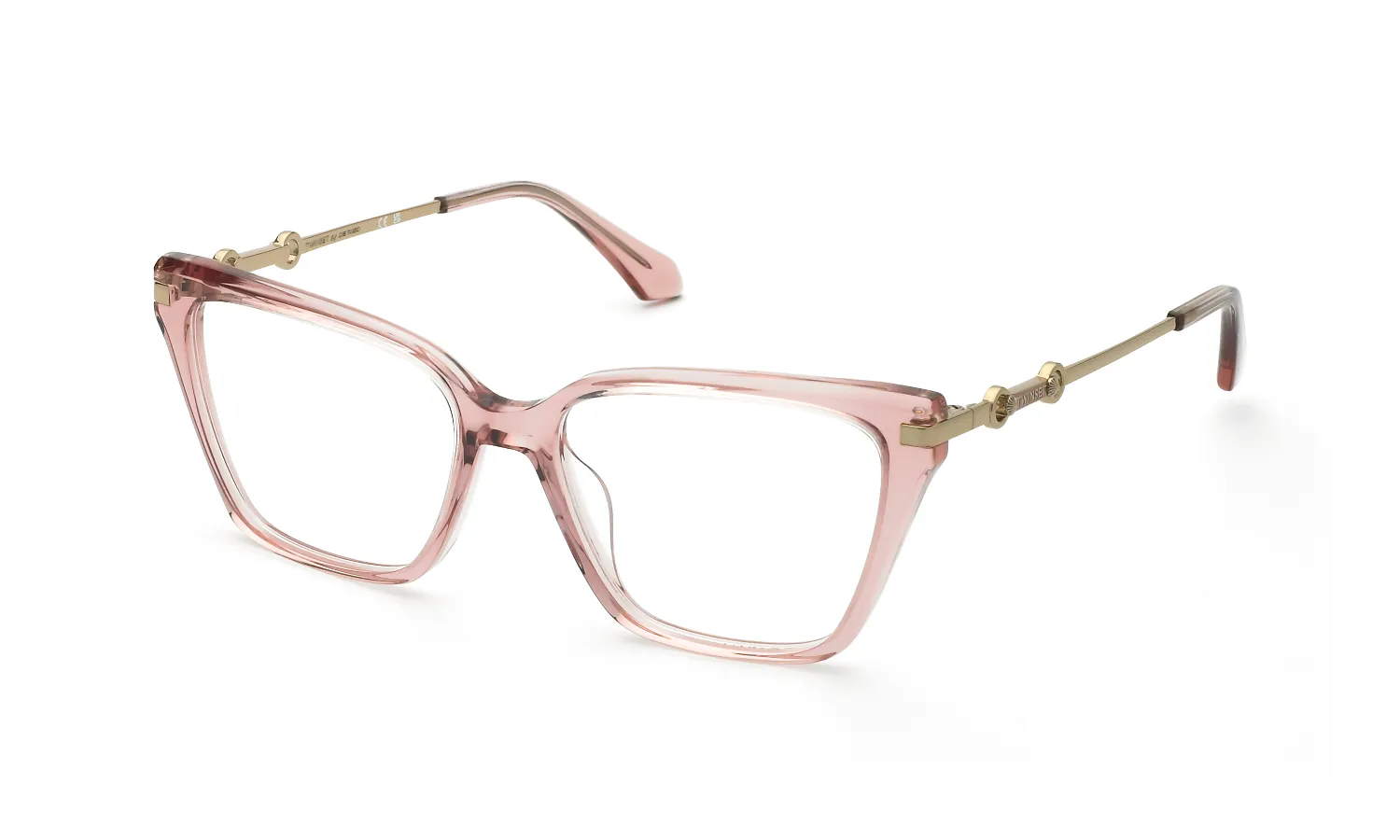 Twinset VTW080 776 Montature da vista Acetato Rosa Squadrata - immagine 1
