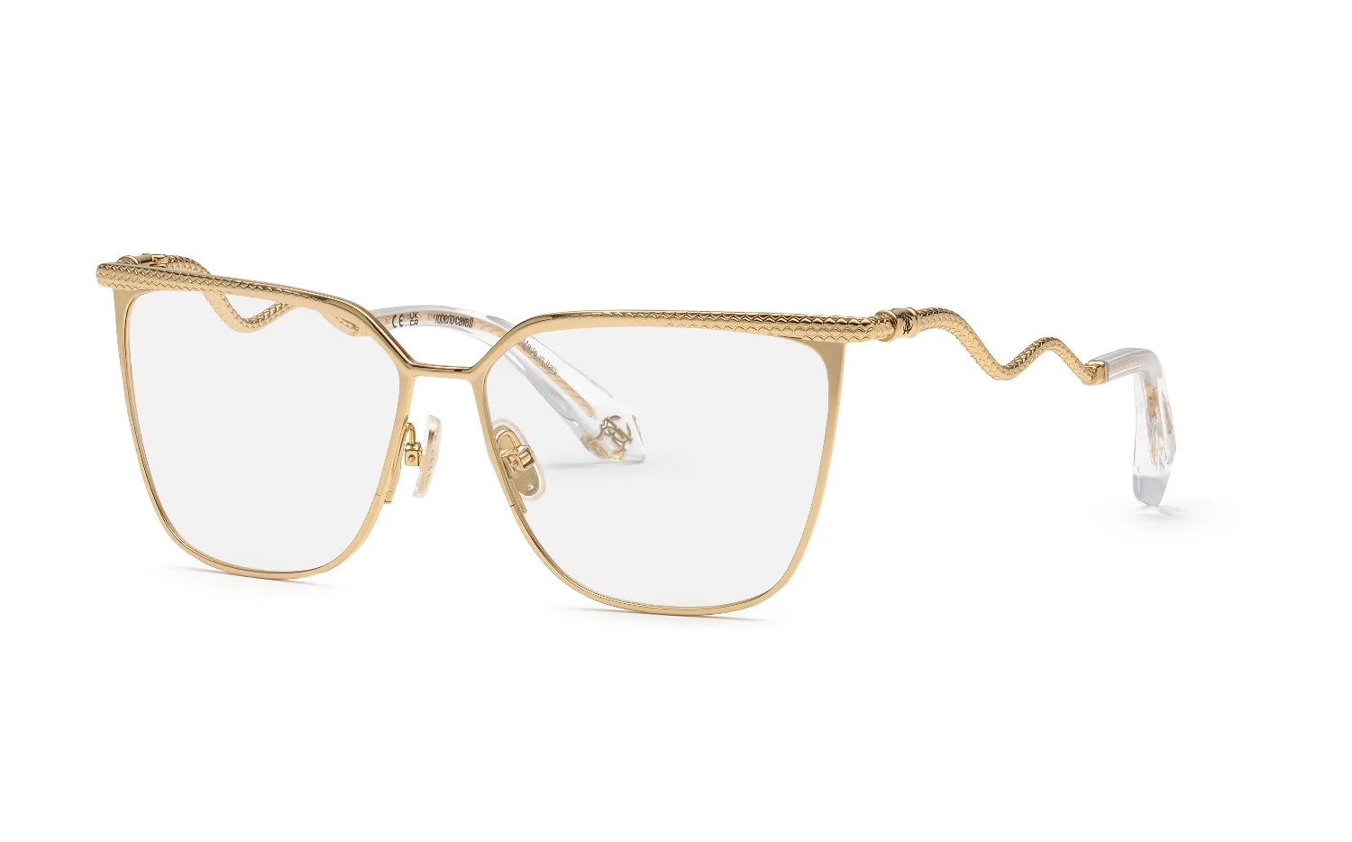 Roberto Cavalli VRC122M 300 Montature da vista Metallo Oro Farfalla - immagine 1