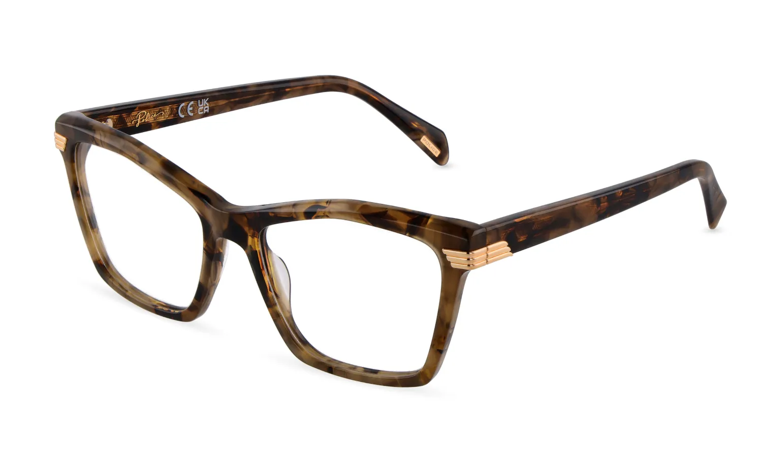 Police VPLT99 AURA 4 0XAP Montature da vista Acetato Marrone Geometrica - immagine 1