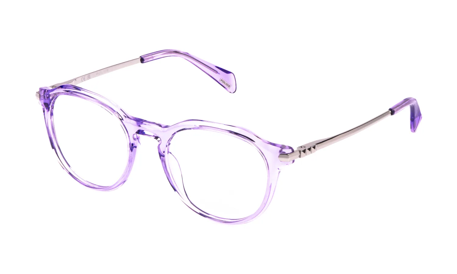 Police VPLT05 STARGAZER 2 09PW Montature da vista Acetato Viola Pantos - immagine 1