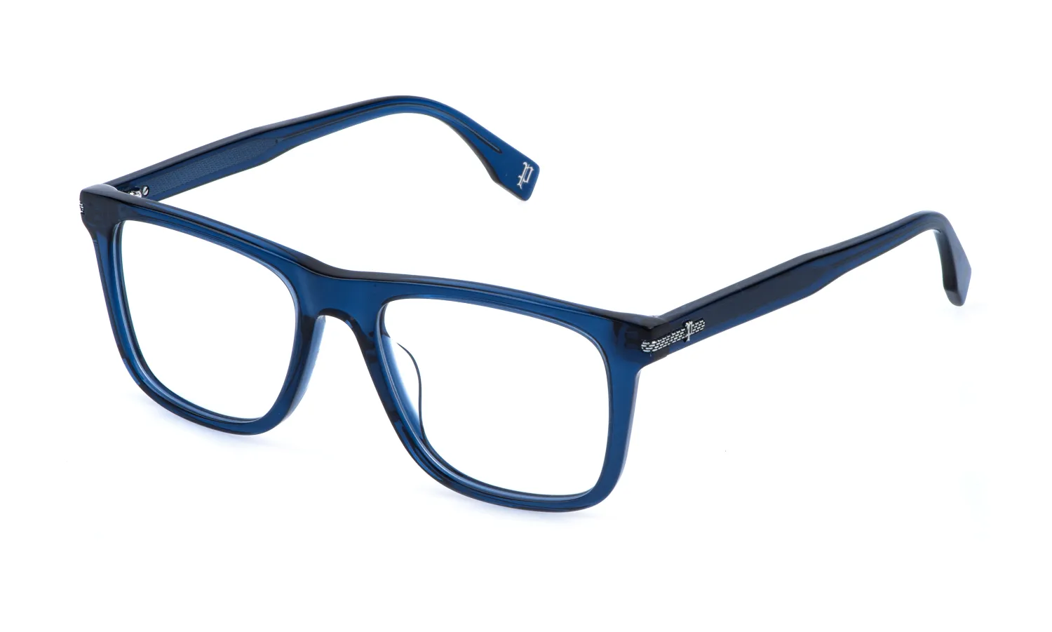 Police VPLR62 GRIND 4 06SB Montature da vista Acetato Blu Squadrata - immagine 1