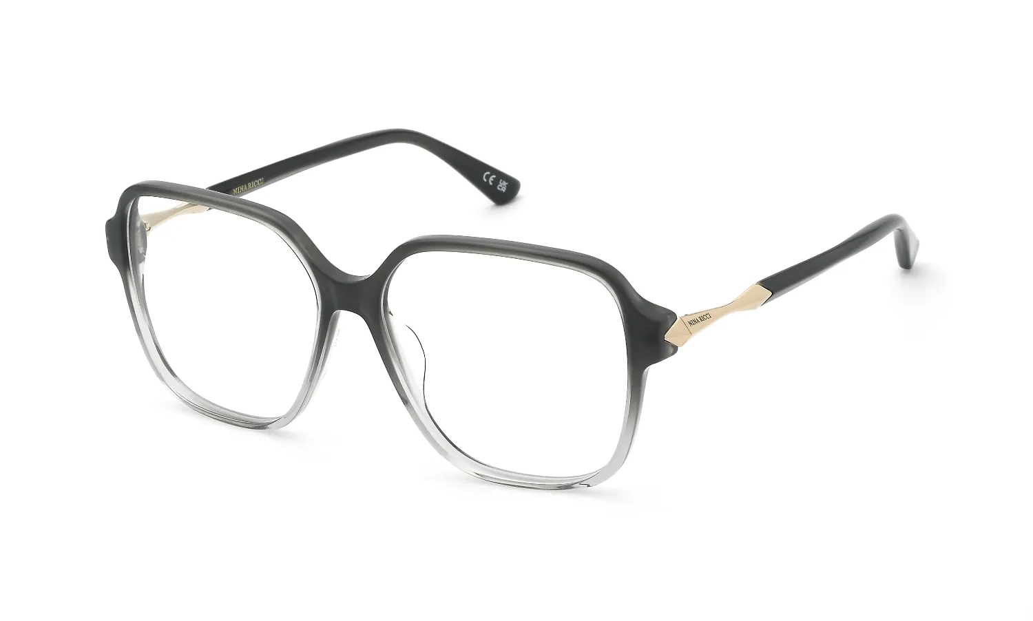 Nina Ricci VNR472 0FUS Montature da vista Acetato Grigio Squadrata - immagine 1