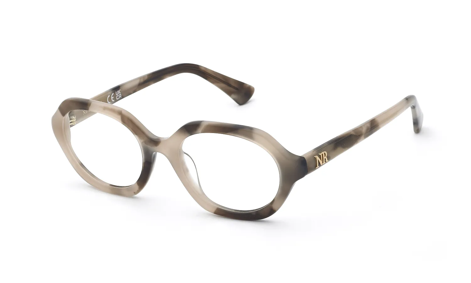 Nina Ricci VNR468 06SK Montature da vista Acetato Havana Geometrica - immagine 1