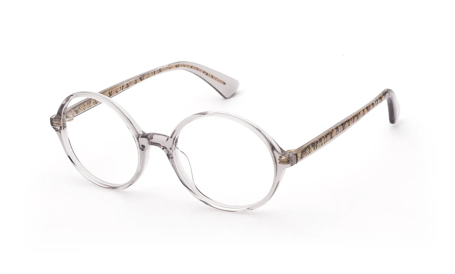 Nina Ricci VNR443 07T1 Montature da vista Acetato Beige Rotonda - immagine 1
