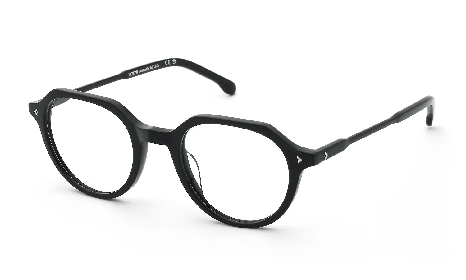 Lozza VL4426 VOLTERRA 2 700Y Montature da vista Acetato Nero Geometrica - immagine 1