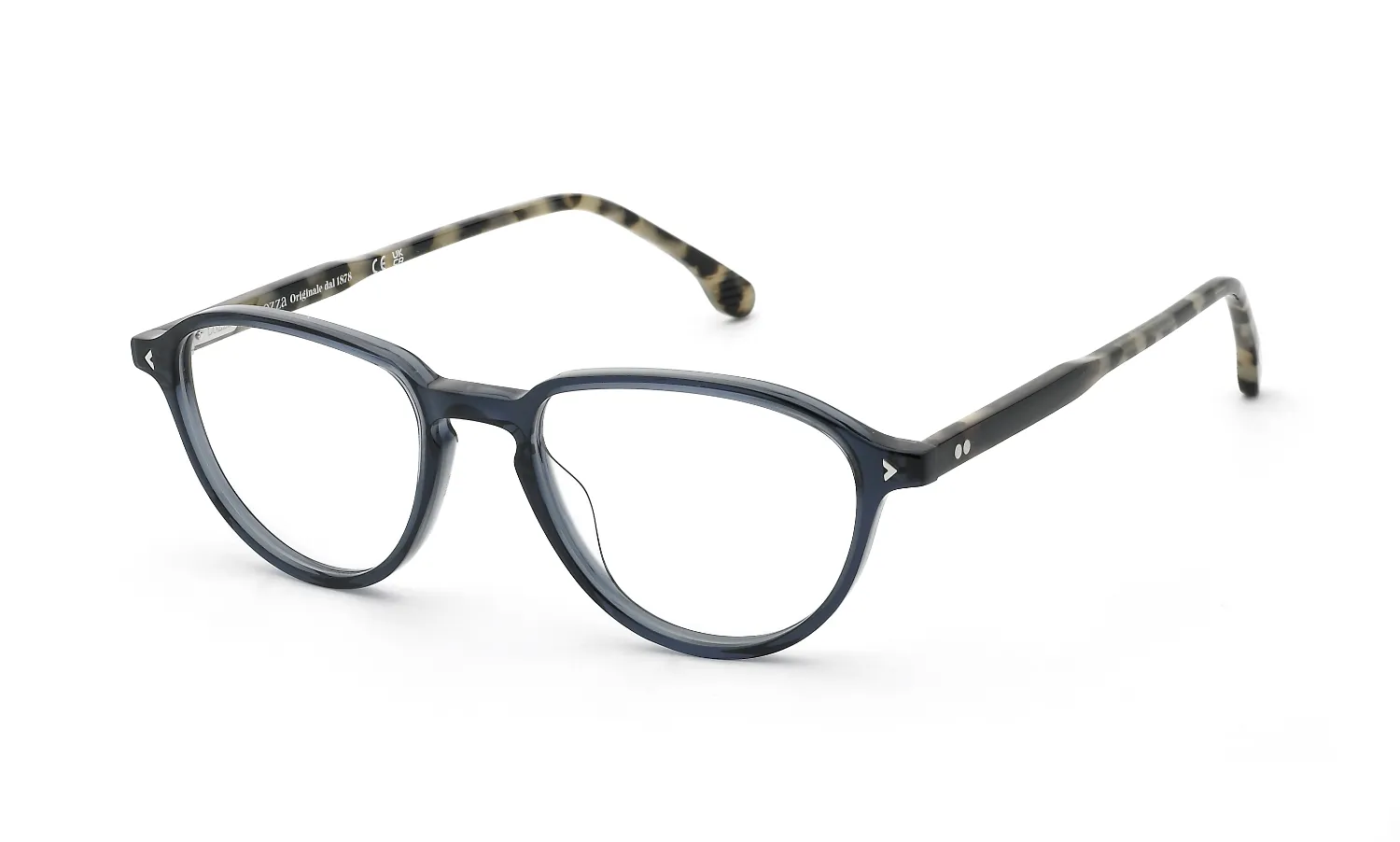 Lozza VL4424 CAPALBIO 3 0W47 Montature da vista Acetato Blu Geometrica - immagine 1