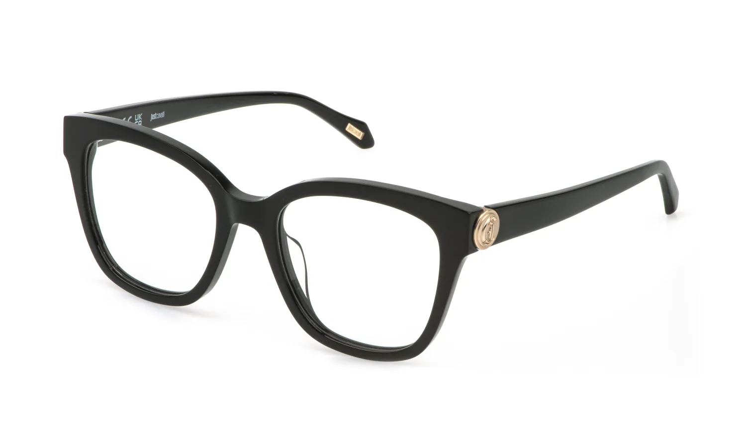 Just Cavalli VJC187 700 Montature da vista Acetato Nero Farfalla - immagine 1