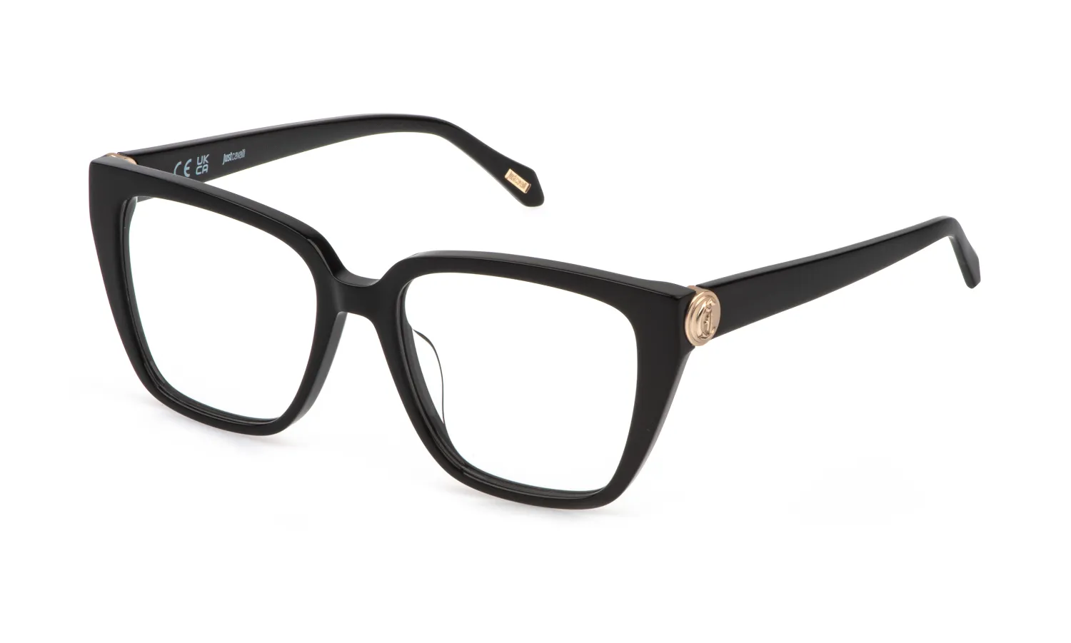 Just Cavalli VJC186 700 Montature da vista Acetato Nero Squadrata - immagine 1