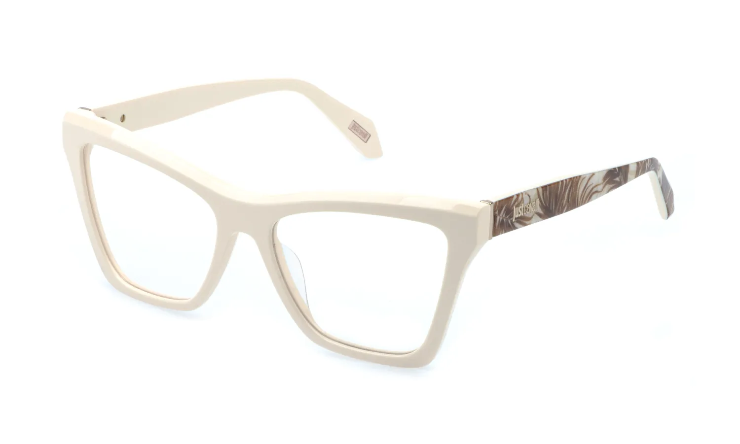 Just Cavalli VJC182V 06Y1 Montature da vista Acetato Beige Farfalla - immagine 1
