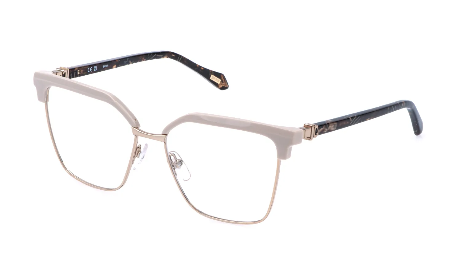 Just Cavalli VJC135 08FC Montature da vista Metallo Oro Squadrata - immagine 1