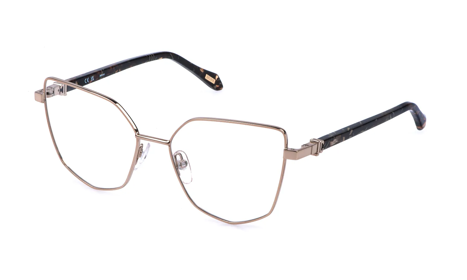 Just Cavalli VJC134 08FC Montature da vista Metallo Oro Geometrica - immagine 1