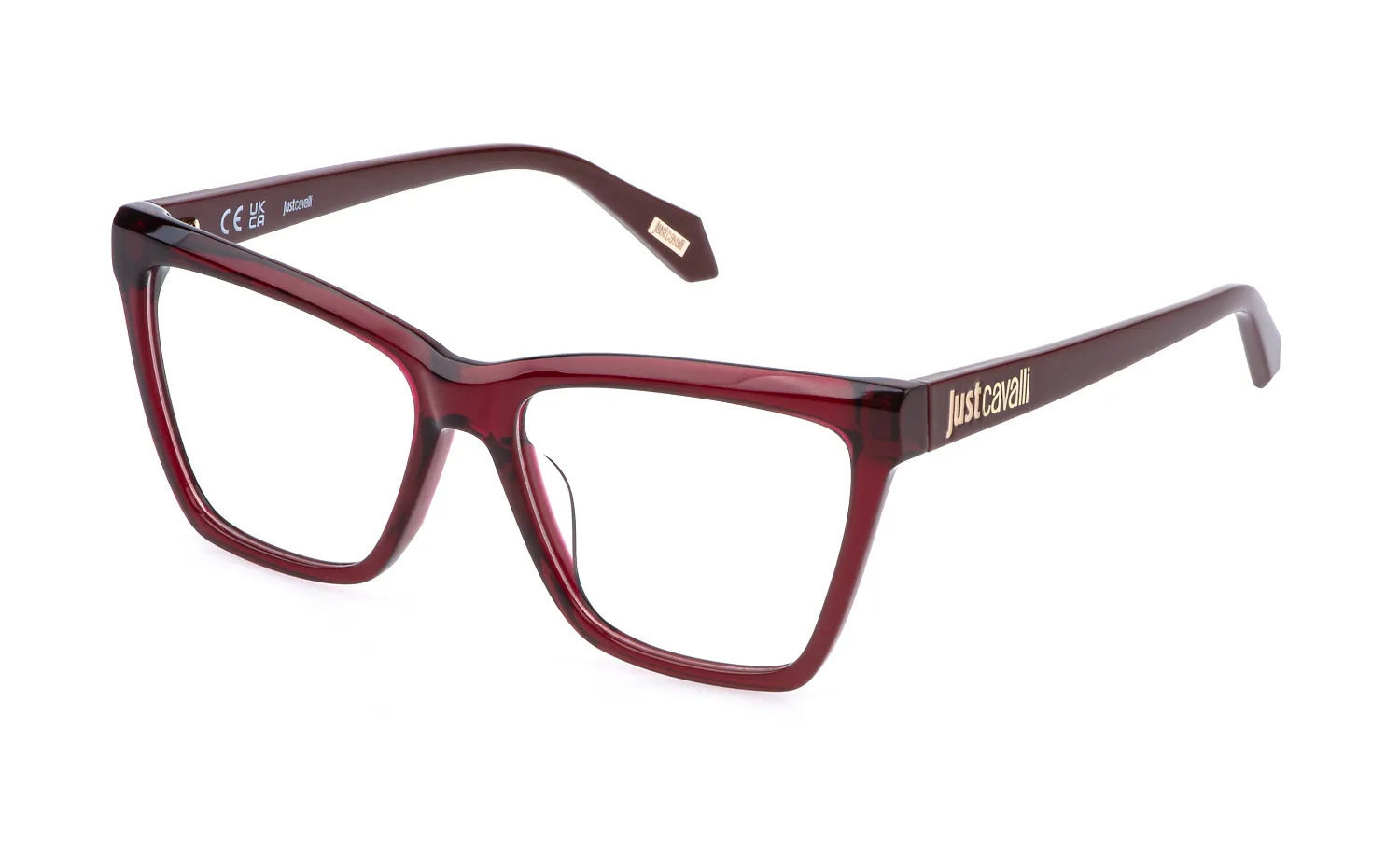 Just Cavalli VJC131 0V64 Montature da vista Acetato Rosso Squadrata - immagine 1
