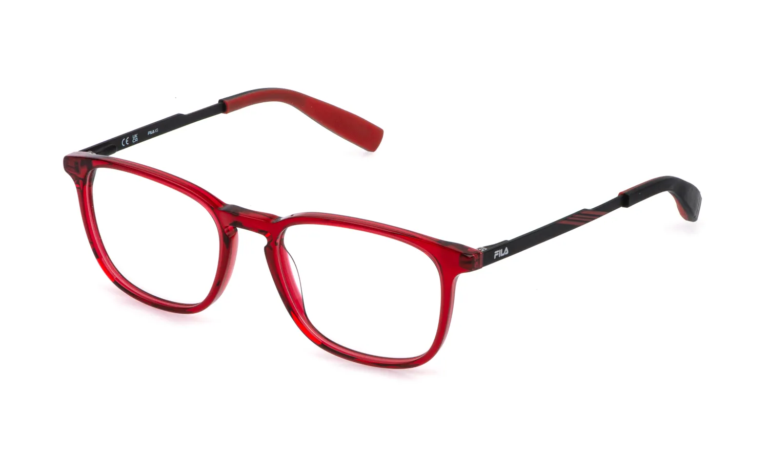 Fila Junior Fila VFID45L 999 Montature da vista bambino Acetato Rosso Squadrata - immagine 1