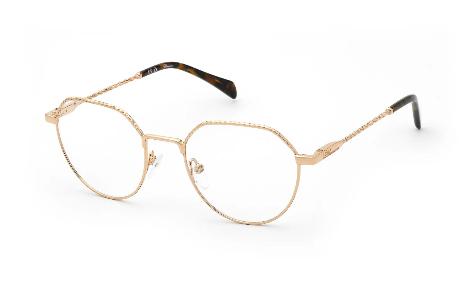 Blumarine VBM259 08FC Montature da vista Metallo Oro Geometrica - immagine 1