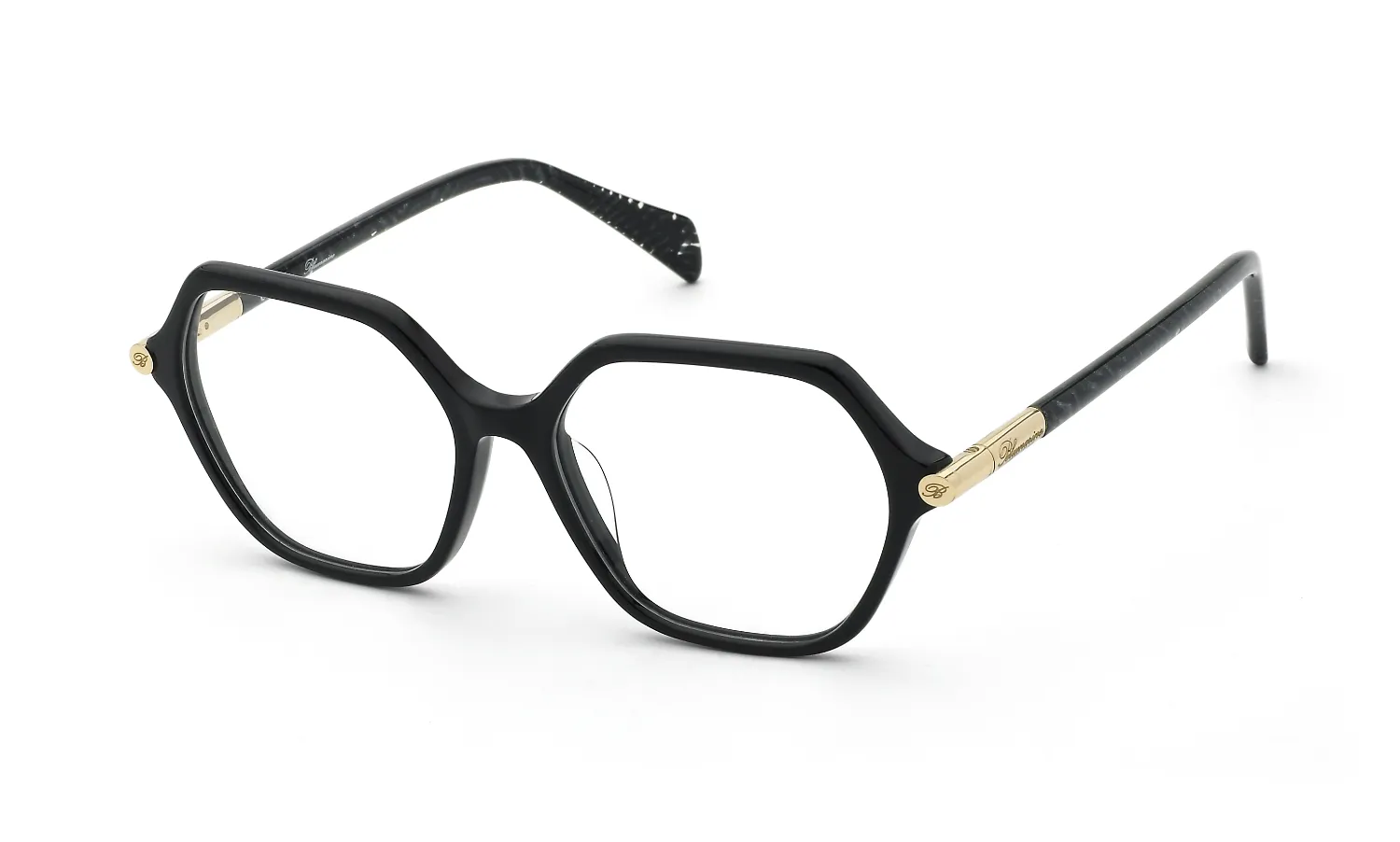 Blumarine VBM256 700 Montature da vista Acetato Nero Geometrica - immagine 1