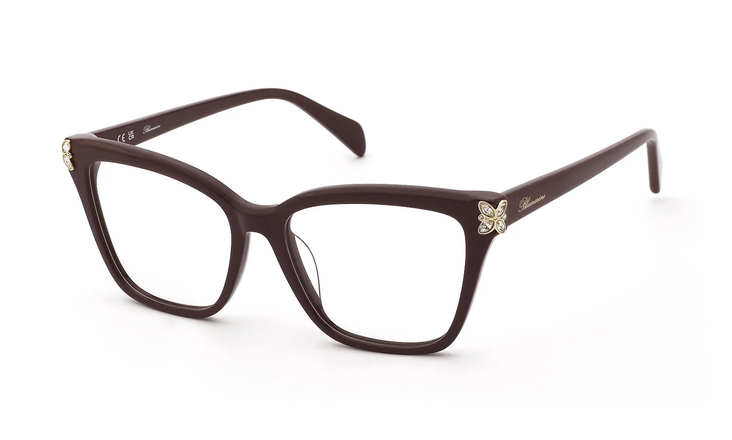 Blumarine VBM255S 09FD Montature da vista Acetato Viola Farfalla - immagine 1