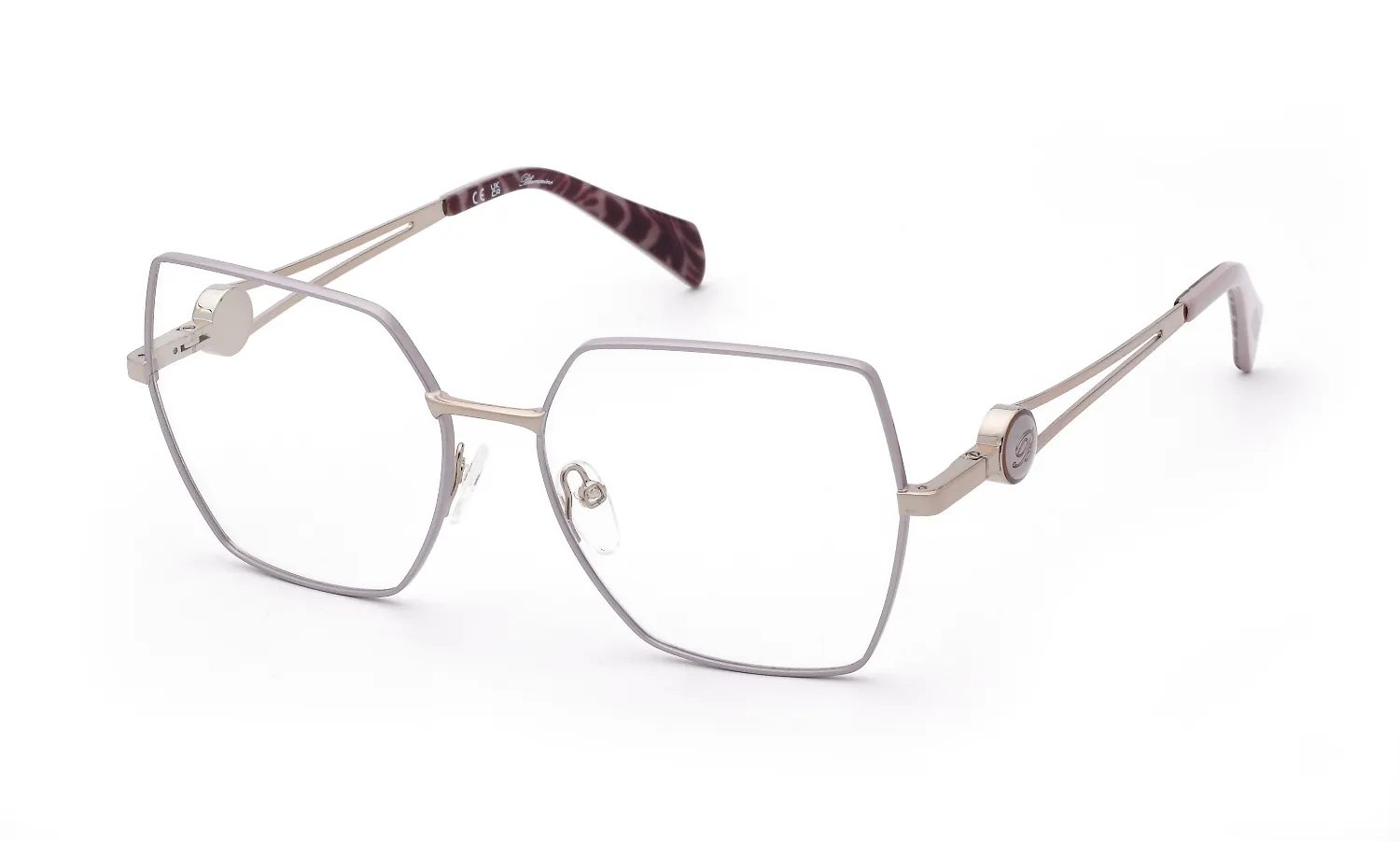 Blumarine VBM253 0H60 Montature da vista Metallo Oro Geometrica - immagine 1