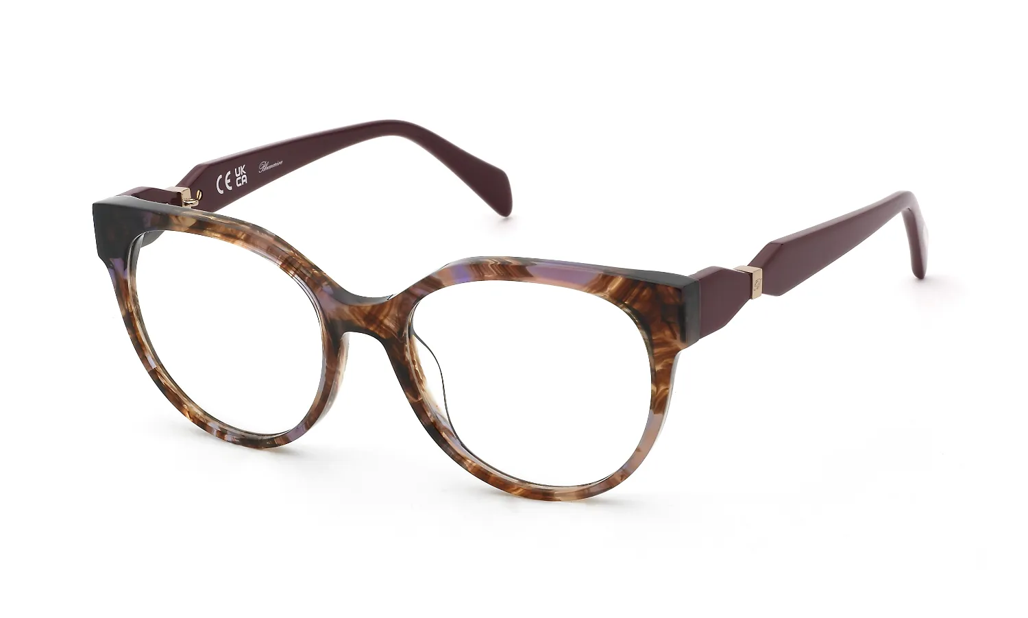 Blumarine VBM248 01GQ Montature da vista Acetato Havana Pantos - immagine 1