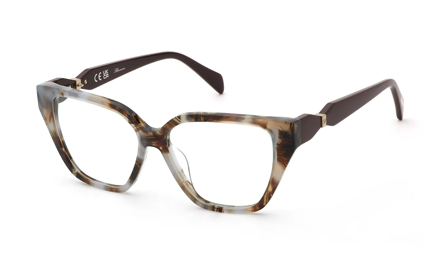 Blumarine VBM247 0AM5 Montature da vista Acetato Havana Farfalla - immagine 1