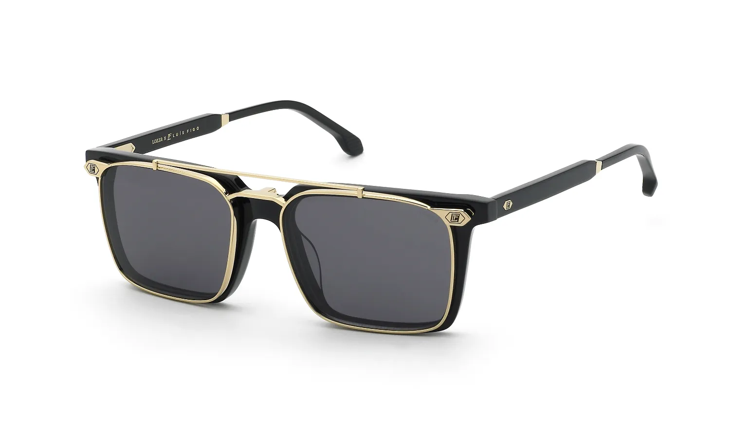 Lozza UL4402 700K Montature da vista Acetato Nero Fumo Squadrata Normale - immagine 1
