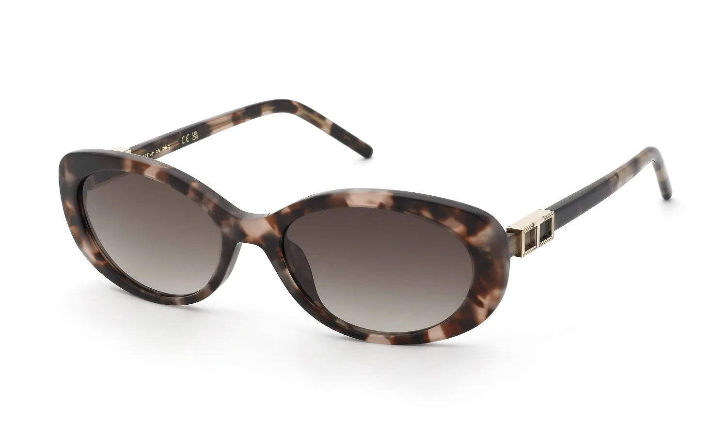 Twinset STW142 0XAP Occhiali da sole Acetato Marrone Marrone Geometrica Normale Sfumato - immagine 1