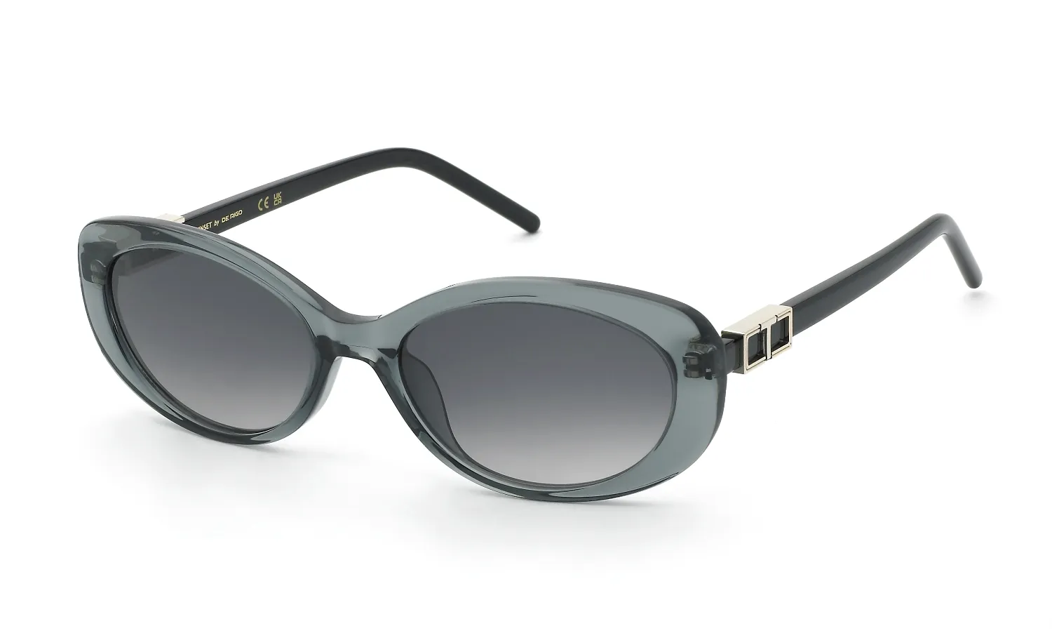 Twinset STW142 819 Occhiali da sole Acetato Grigio Fumo Geometrica Normale Sfumato - immagine 1