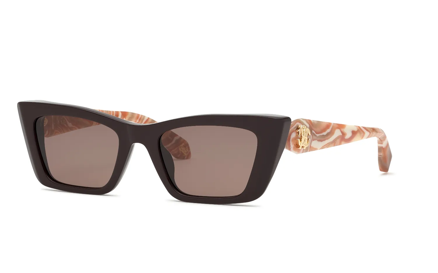 Roberto Cavalli SRC169M 0G96 Occhiali da sole Acetato Bordeaux Marrone Cat Eye Normale - immagine 1