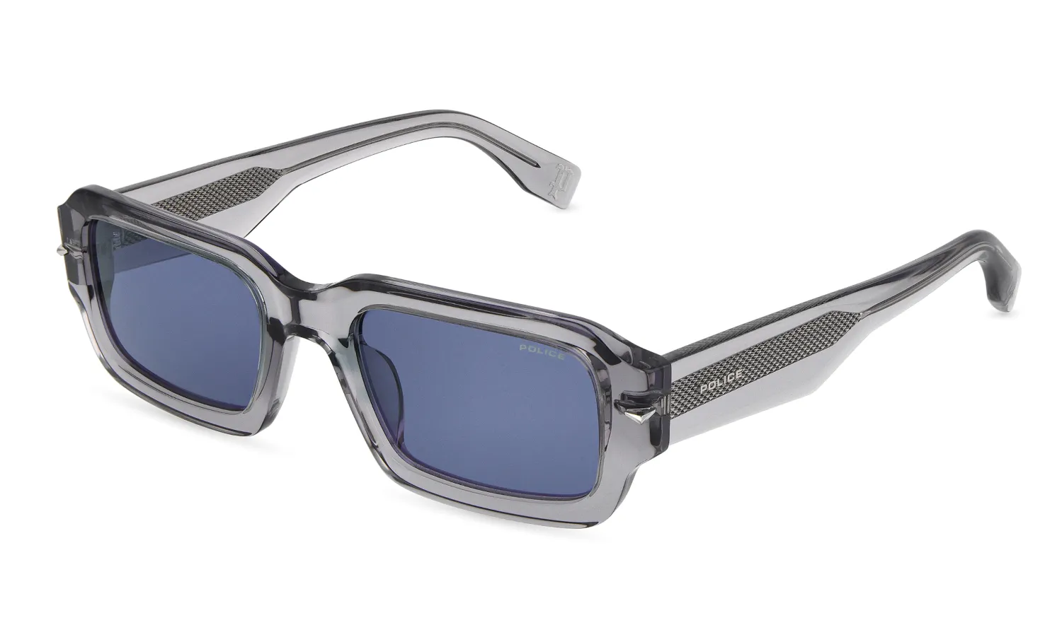 Police SPLU72E SUPERNOVA 10 04G0 Occhiali da sole Acetato Grigio Blu Squadrata Normale - immagine 1