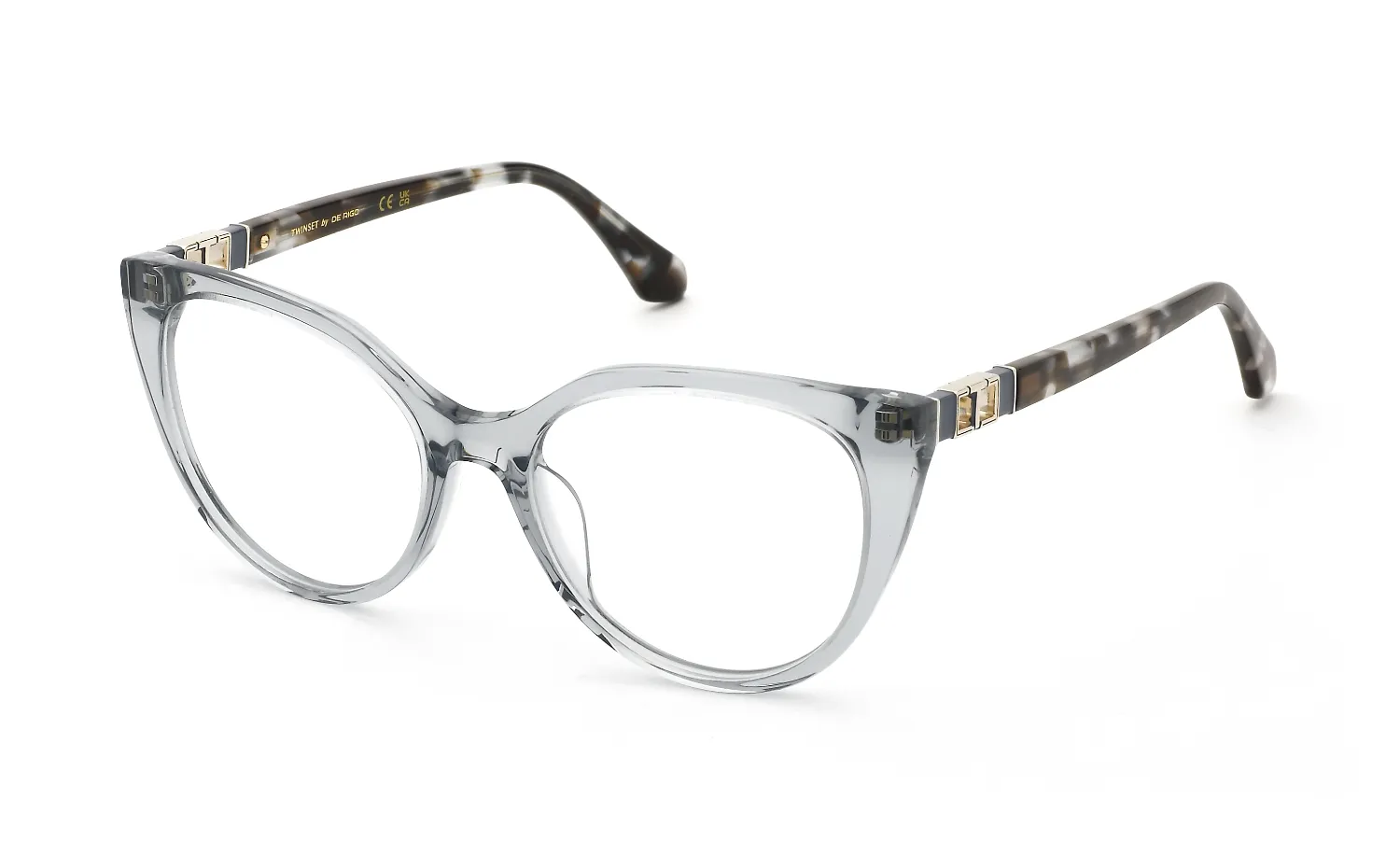 Twinset VTW136 03GU Montature da vista Acetato Grigio Farfalla - immagine 1