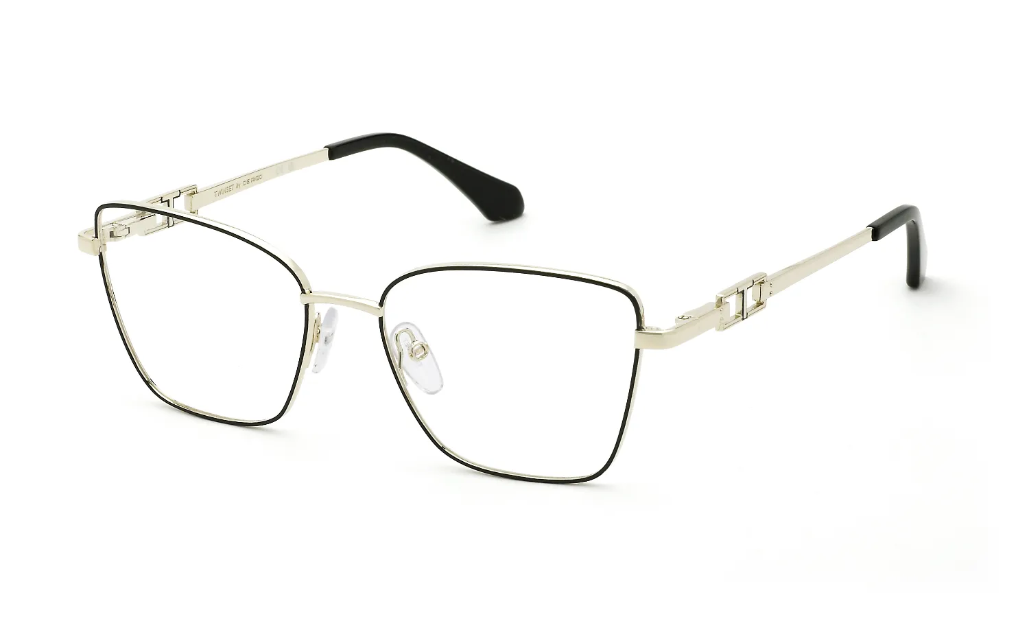 Twinset VTW133 492 Montature da vista Metallo Oro Squadrata - immagine 1