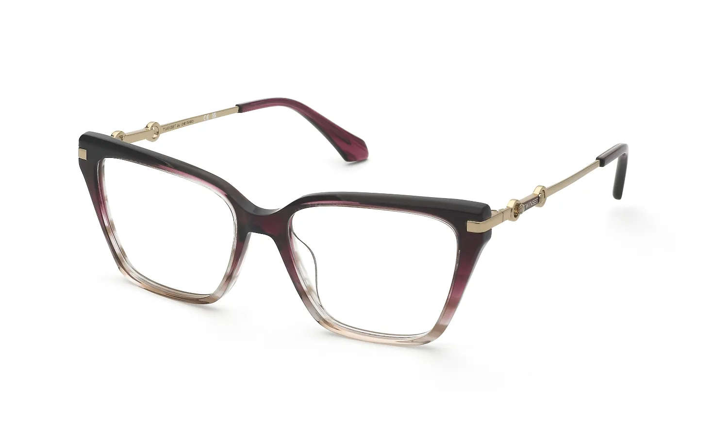 Twinset VTW080 0AH7 Montature da vista Acetato Bordeaux Squadrata - immagine 1