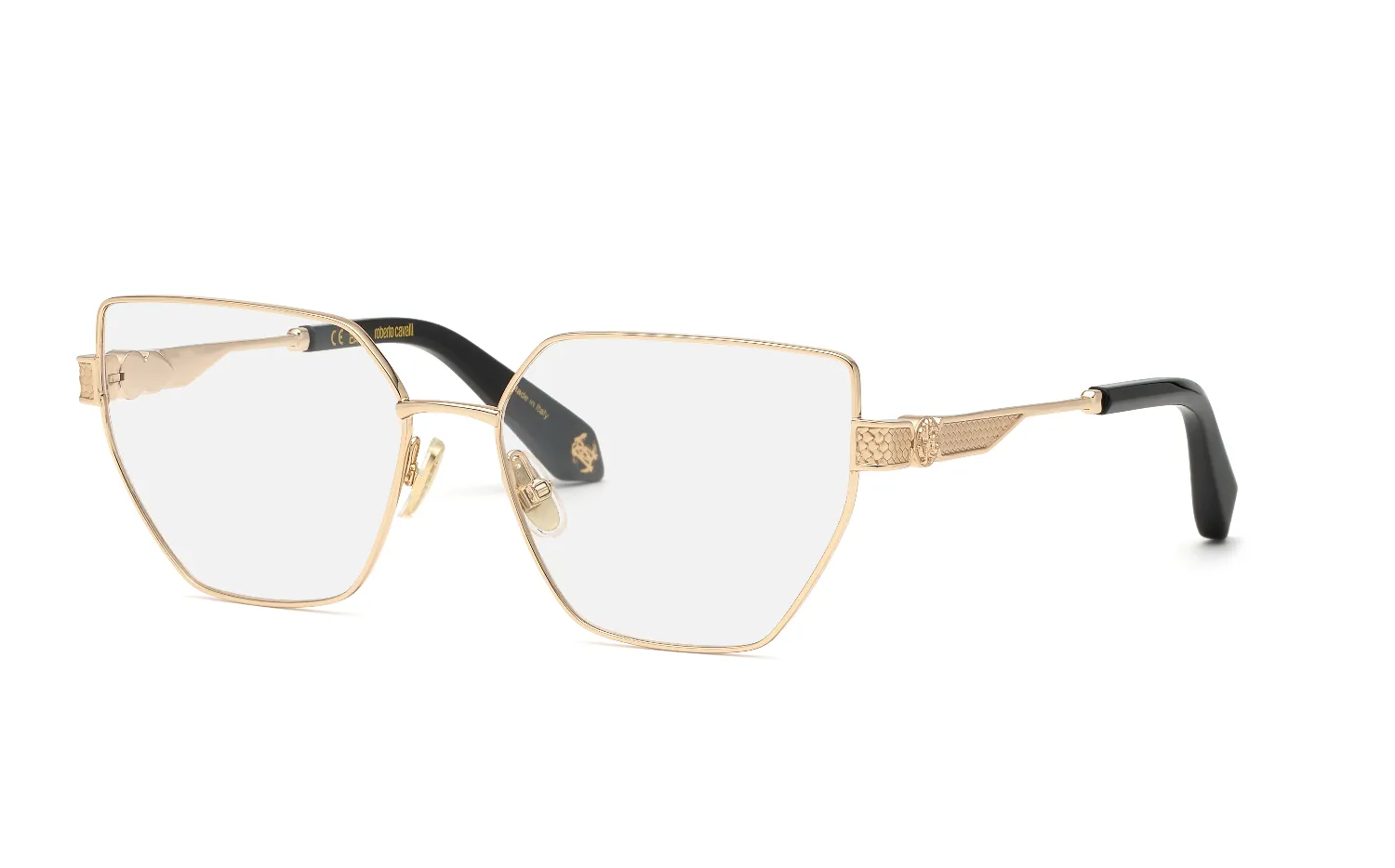 Roberto Cavalli VRC165M 349 Montature da vista Metallo Oro Geometrica - immagine 1