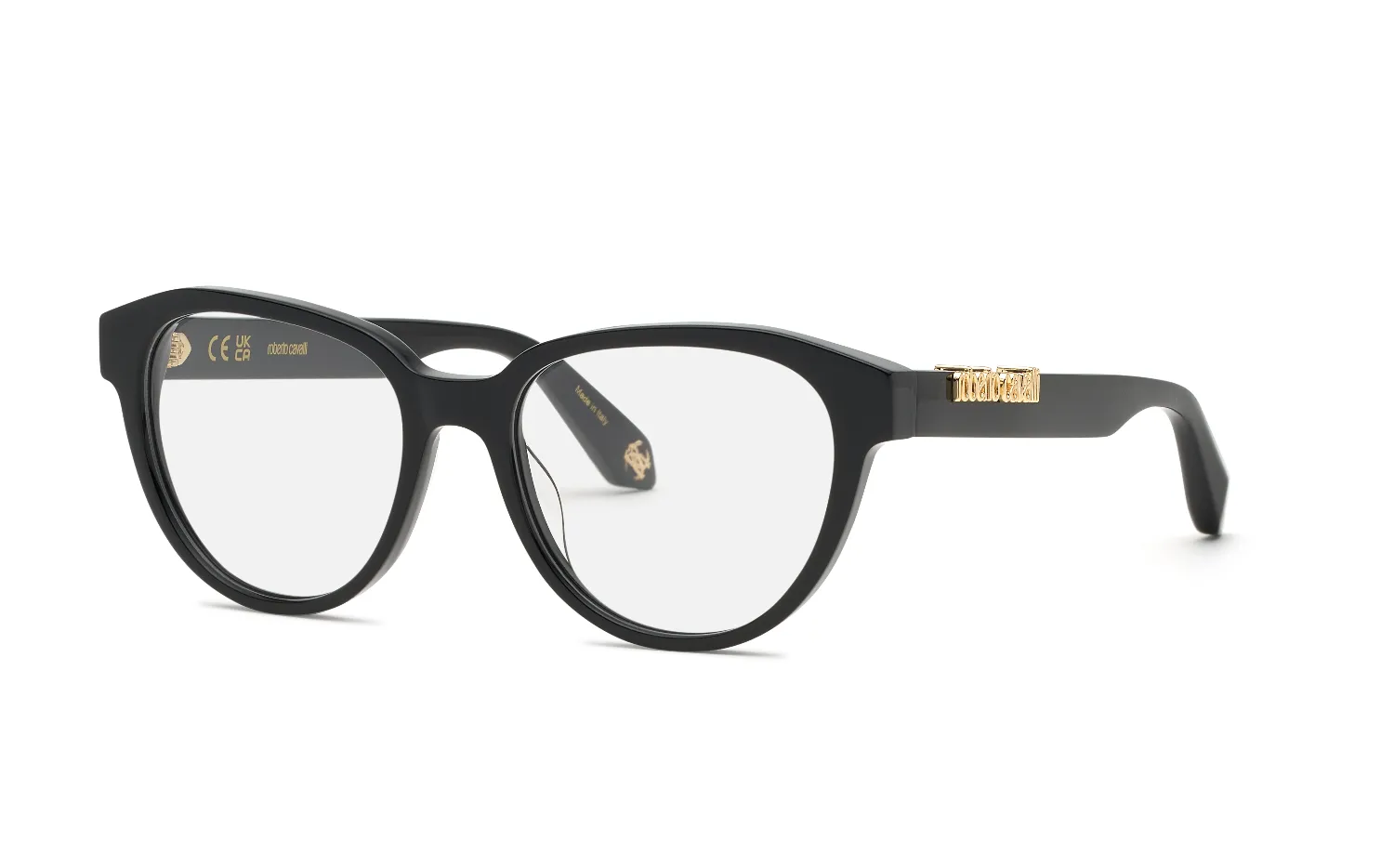 Roberto Cavalli VRC160M 700 Montature da vista Acetato Nero Geometrica - immagine 1