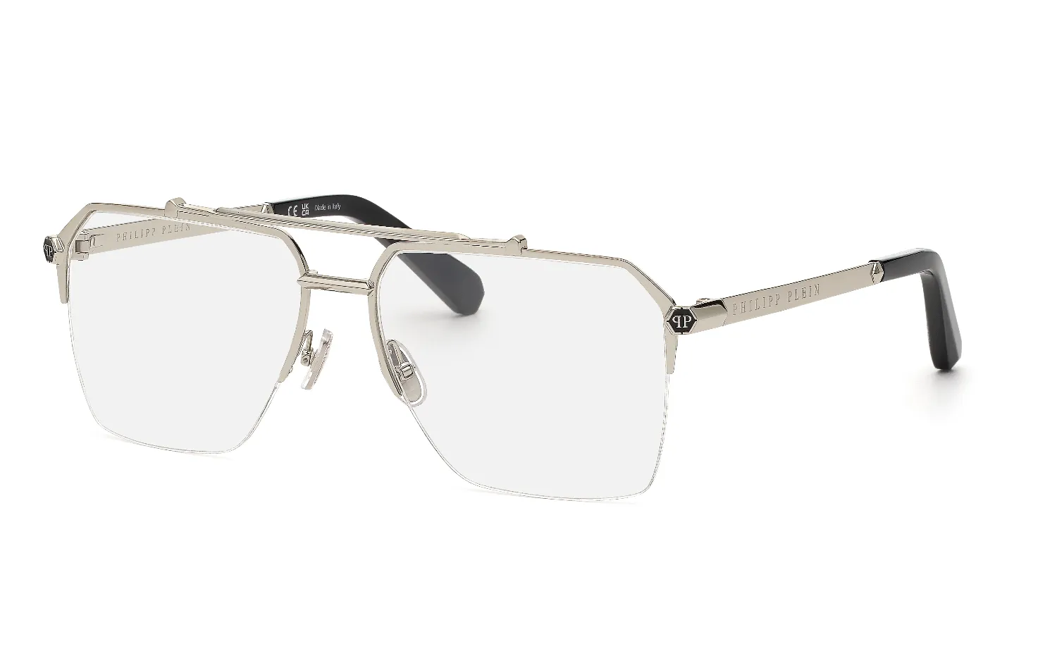 Philipp Plein VPP222M PLEIN ROYAL 579 Montature da vista Metallo Squadrata - immagine 1