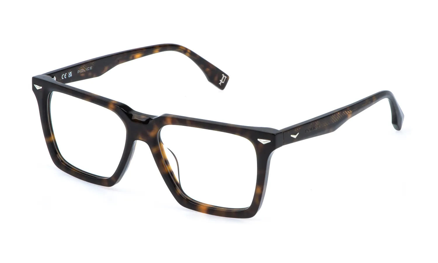 Police VPLR66 SUPERNOVA 8 706Y Montature da vista Acetato Havana Squadrata - immagine 1