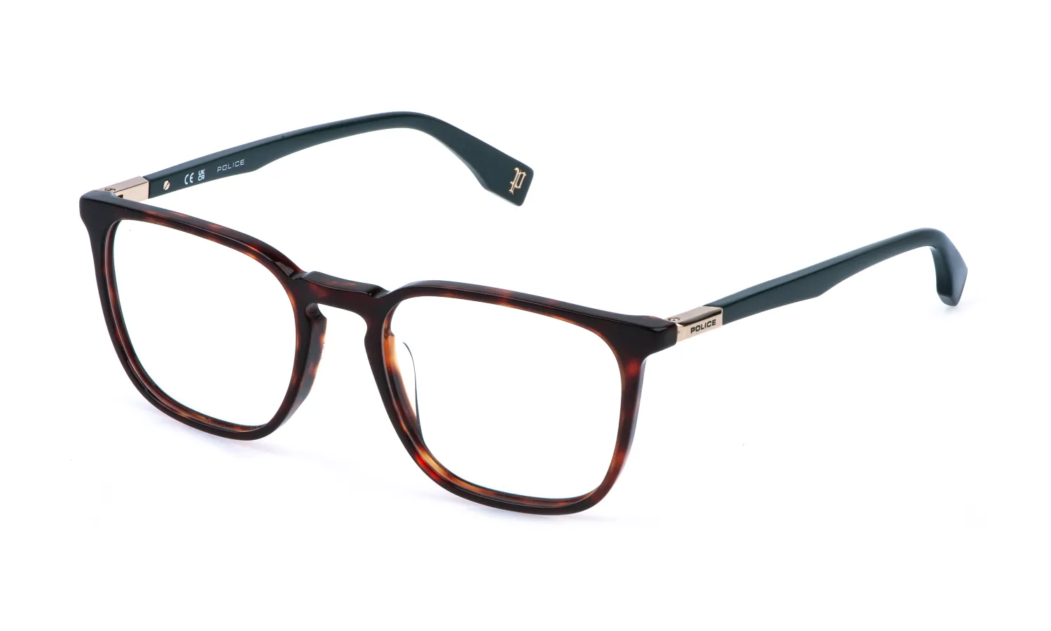 Police VPLR59 PLAYMAKER 2 710 Montature da vista Acetato Havana Squadrata - immagine 1