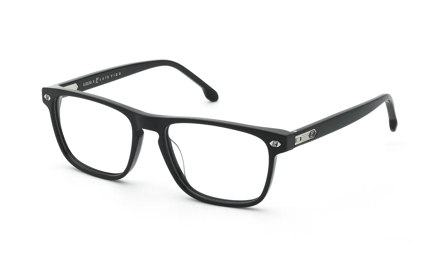 Lozza VL4413 700 Montature da vista Acetato Nero Squadrata - immagine 1
