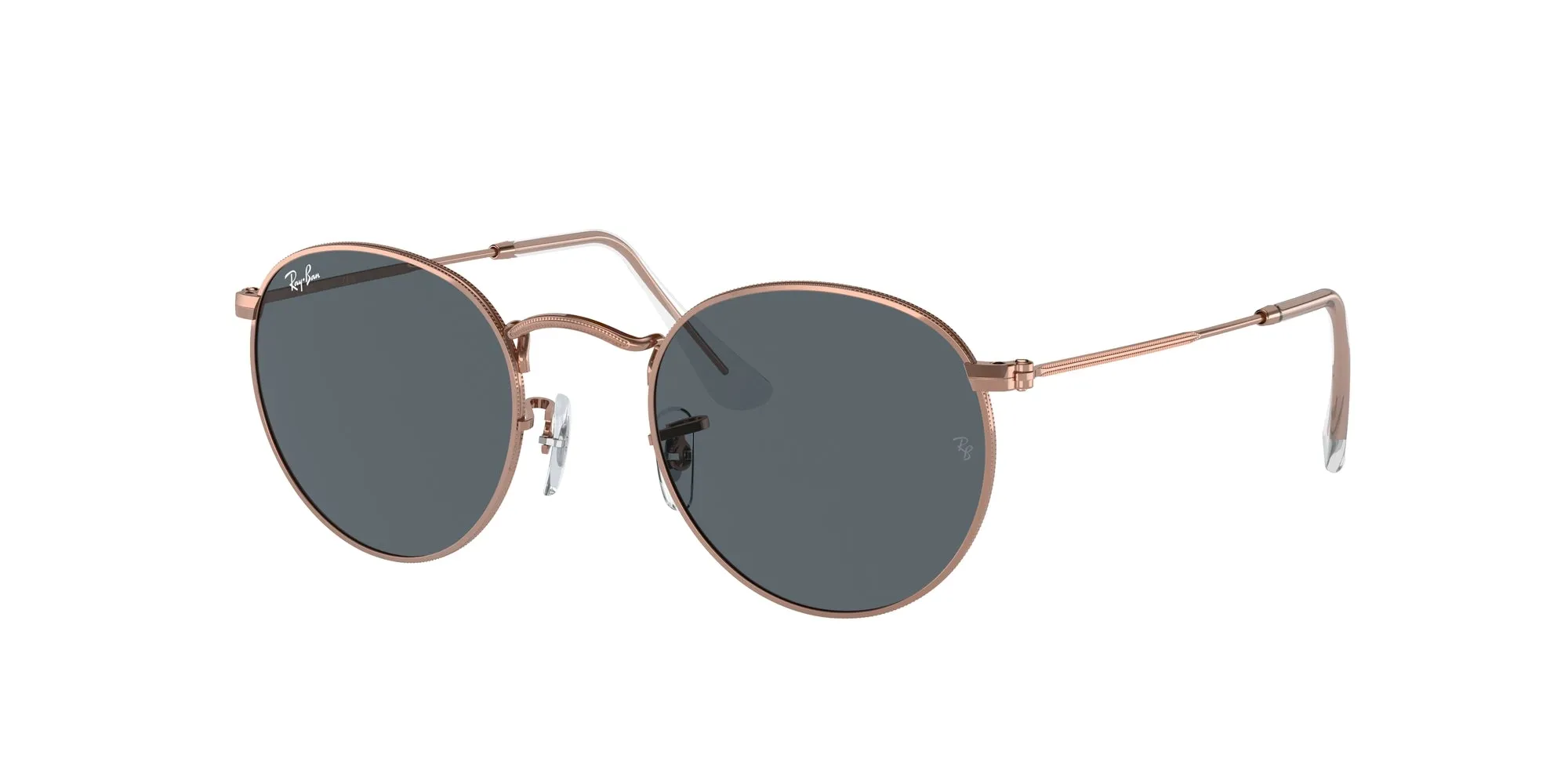 Ray - Ban RB3447 ROUND METAL 9202R5 Occhiali da sole Metallo Oro Blu Rotonda Normale - immagine 1