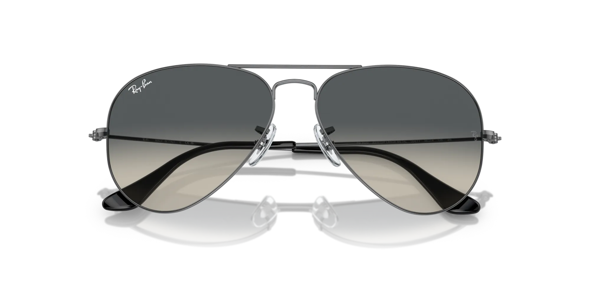 Ray - Ban RB3025 AVIATOR 004/71 Occhiali da sole Metallo Grigio Grigio Pilot Normale - immagine 2
