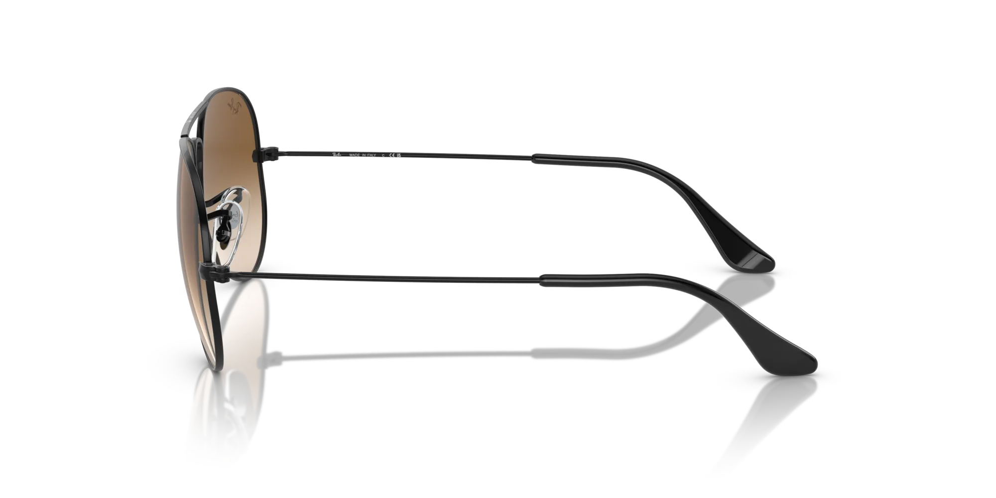 Ray - Ban RB3025 AVIATOR 002/51 Occhiali da sole Metallo Nero Marrone Pilot Normale - immagine 4
