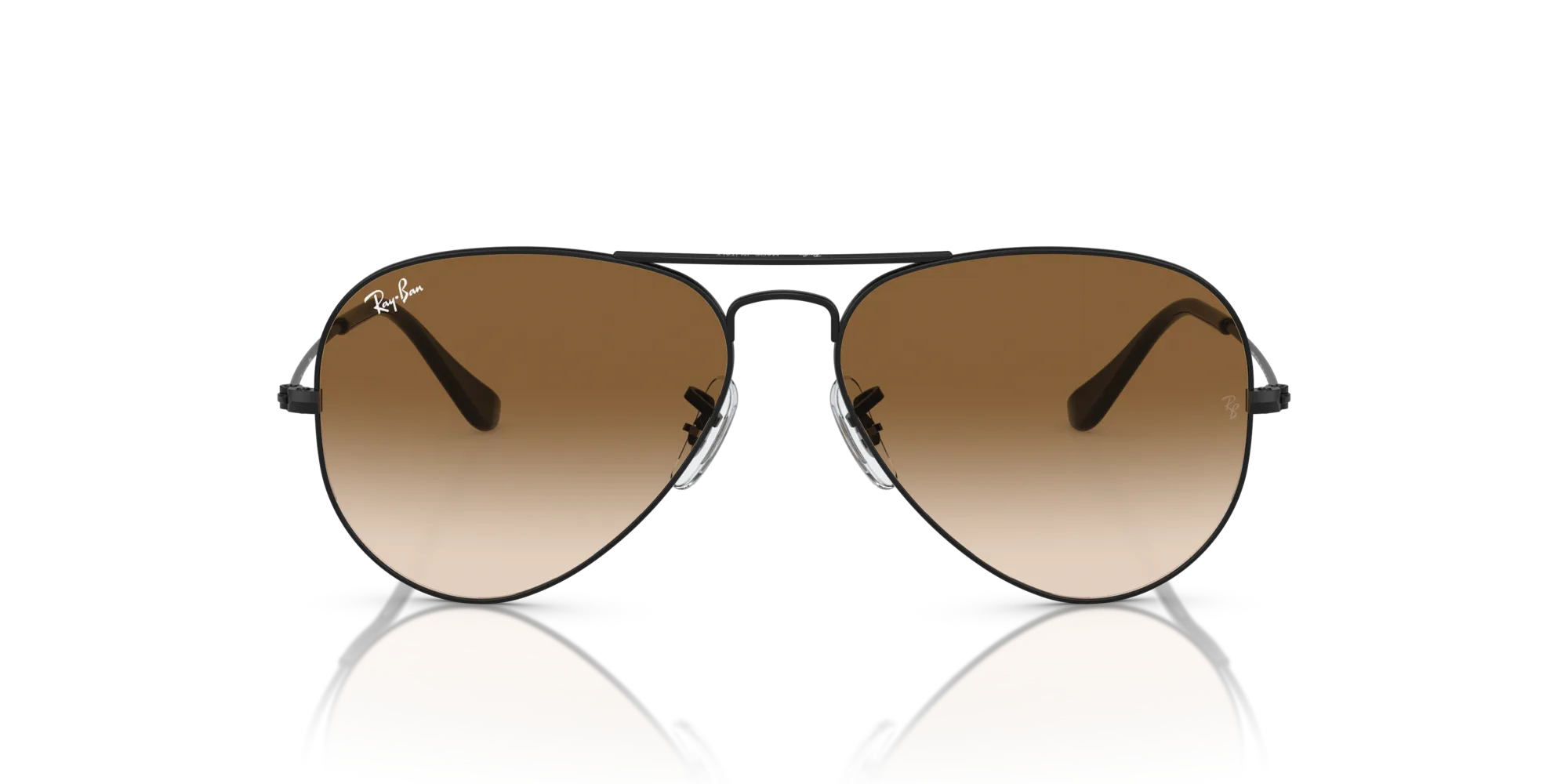 Ray - Ban RB3025 AVIATOR 002/51 Occhiali da sole Metallo Nero Marrone Pilot Normale - immagine 3