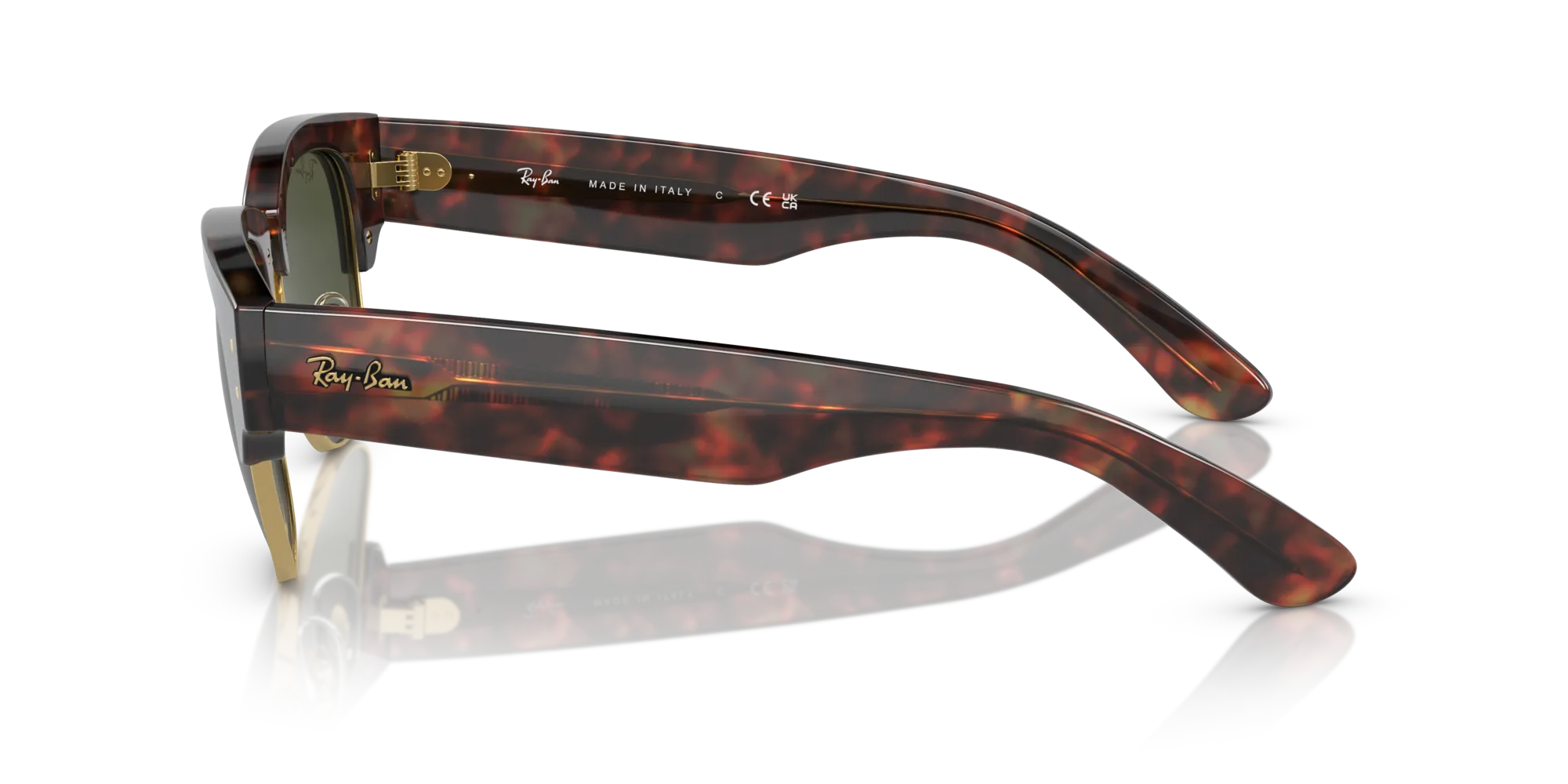 Ray - Ban RB0316S MEGA CLUBMASTER 990/31 Occhiali da sole Iniettato Tartaruga G15 Squadrata Normale - immagine 4