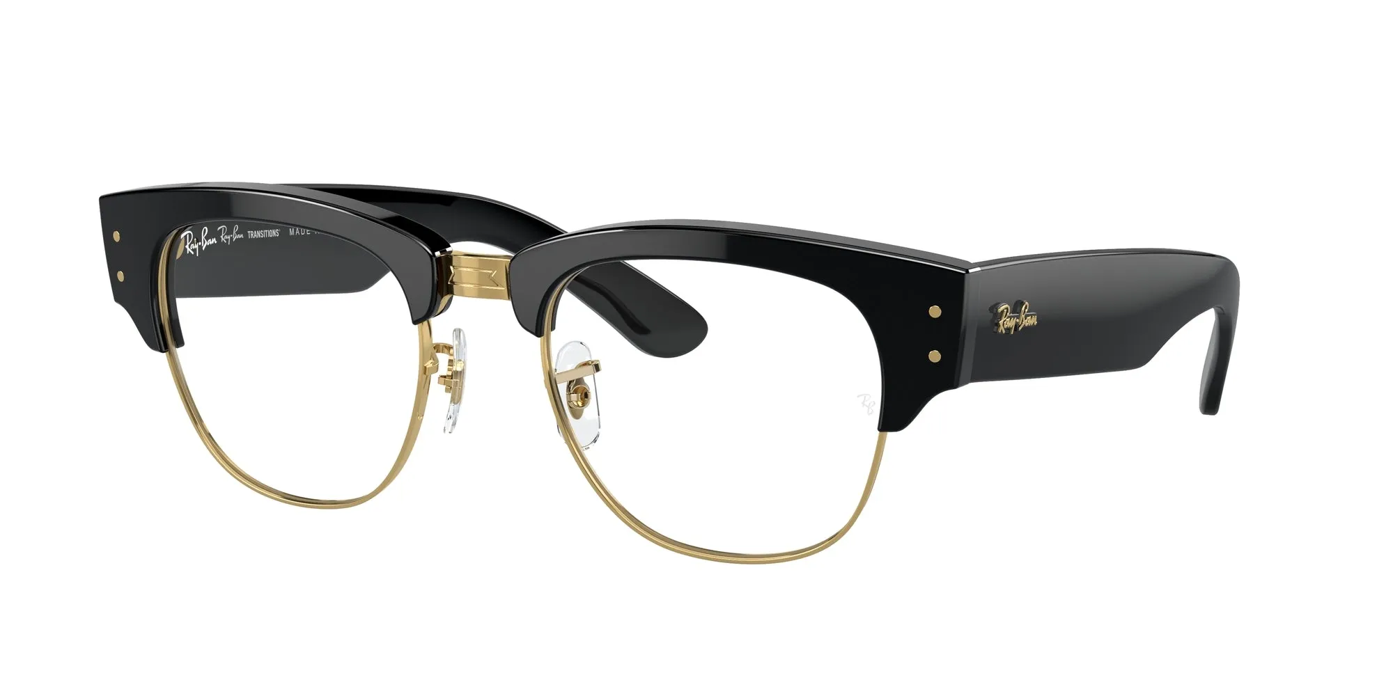 Ray - Ban RB0316S MEGA CLUBMASTER 901/GG Occhiali da sole Acetato Nero Blu Squadrata Fotocromatiche - immagine 1
