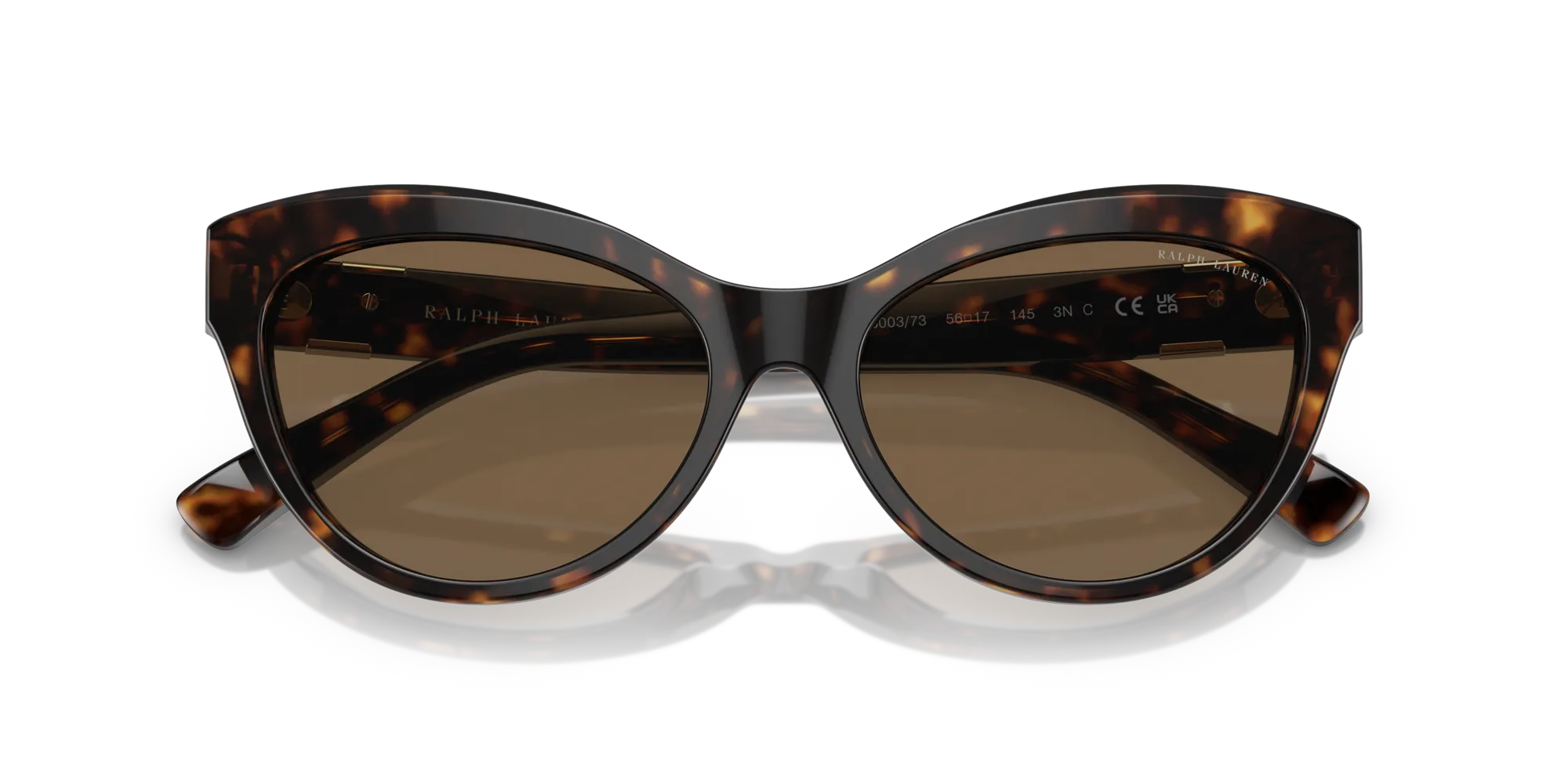 Ralph Lauren RL8213 THE BETTY 500373 Occhiali da sole Acetato Tartaruga Marrone Cat Eye Normale - immagine 2