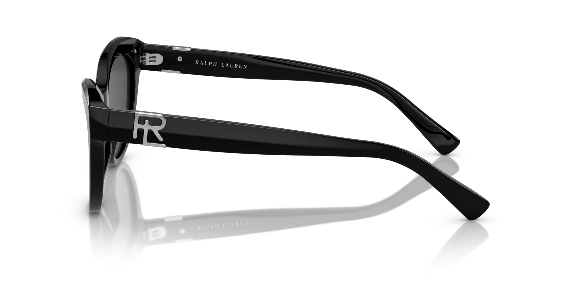Ralph Lauren RL8213 THE BETTY 500187 Occhiali da sole Acetato Nero Grigio Cat Eye Normale - immagine 4