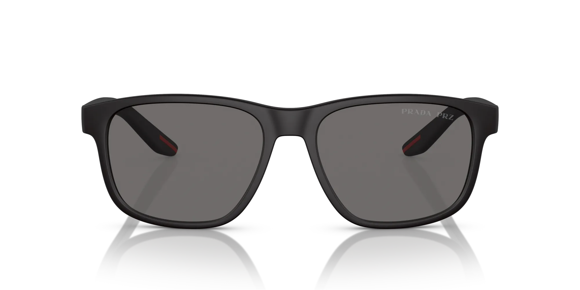 Prada Linea Rossa PS 06YS DG002G Occhiali da sole Iniettato Nero Grigio Pillow Polarizzata - immagine 3