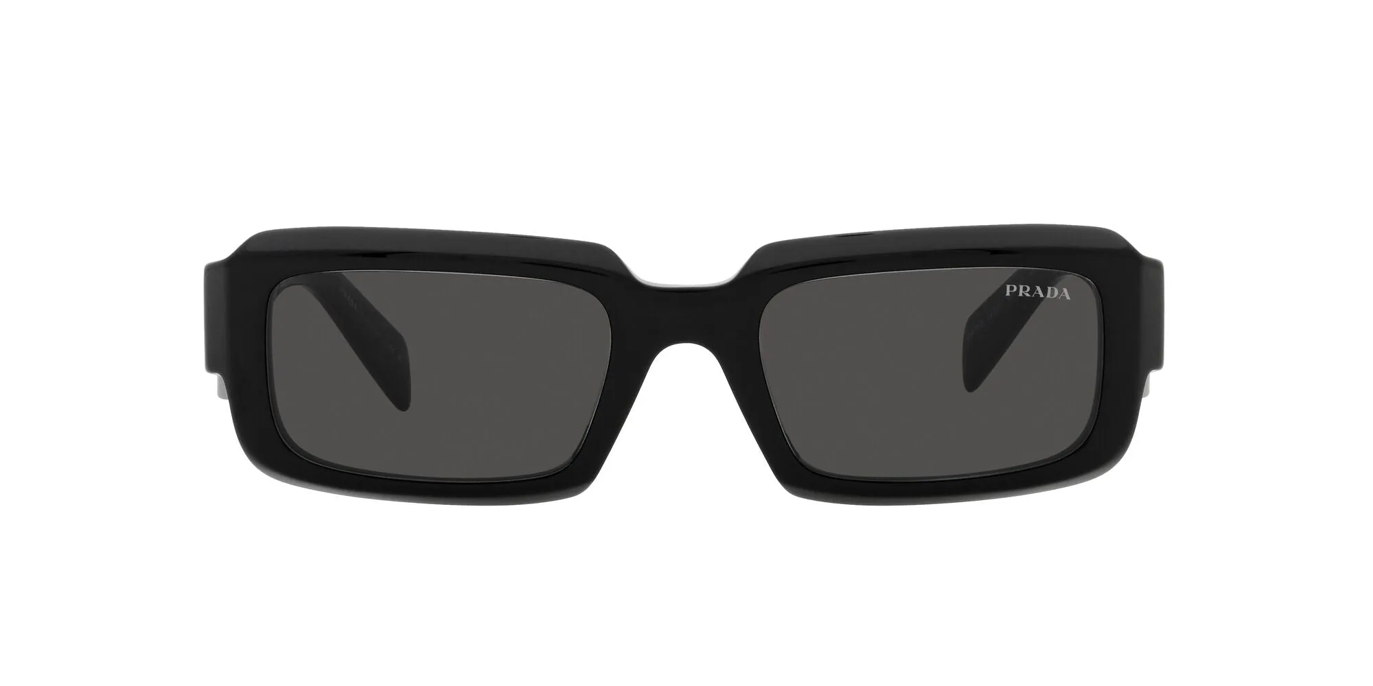 Prada PR 27ZS 16K08Z Occhiali da sole Acetato Nero Grigio Geometrica Normale - immagine 2