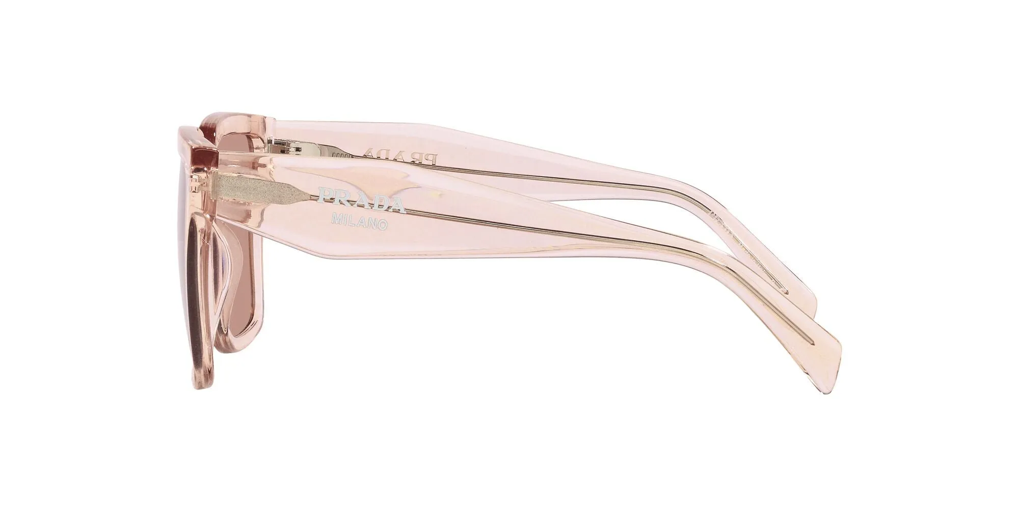Prada PR 24ZS 13I08M Occhiali da sole Acetato Rosa Viola Squadrata Normale - immagine 4