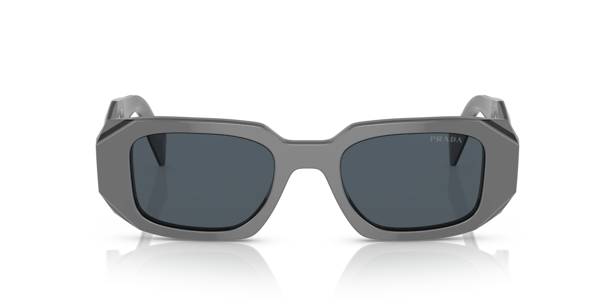 Prada PR 17WS 11N09T Occhiali da sole Acetato Nero Grigio Squadrata Normale - immagine 3